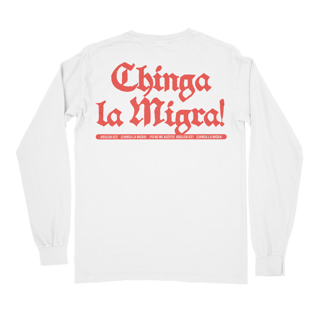 THE CHINGA LA MIGRA BOXER TEE