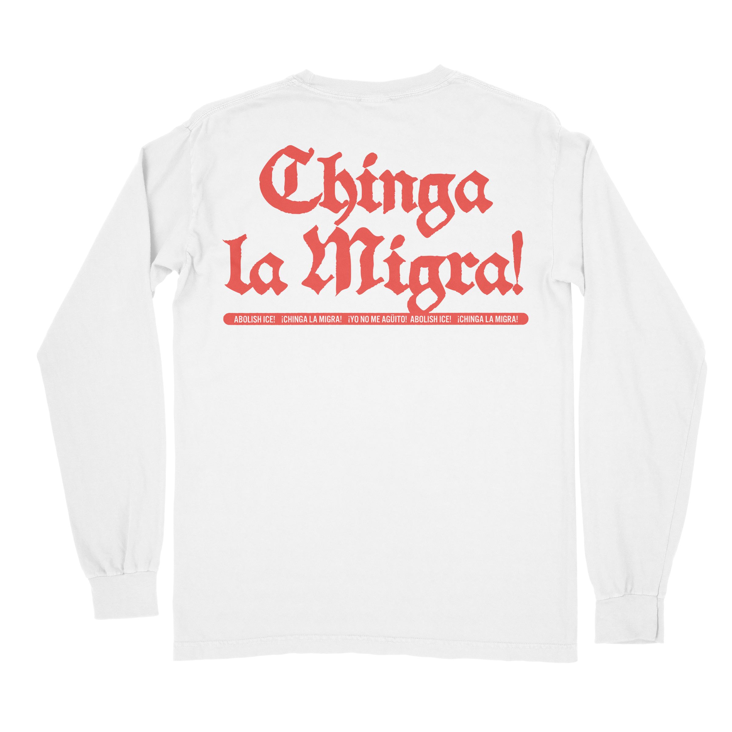 THE CHINGA LA MIGRA BOXER TEE