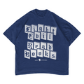 READ BOOKS FIGHT EVIL TEE (NAVY)