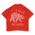 I LOVE BEARS TEE IN TOMATO