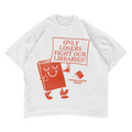 ONLY LOSERS FIGHT LIBRARIES TEE