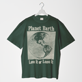 PLANET EARTH TEE IN GREEN