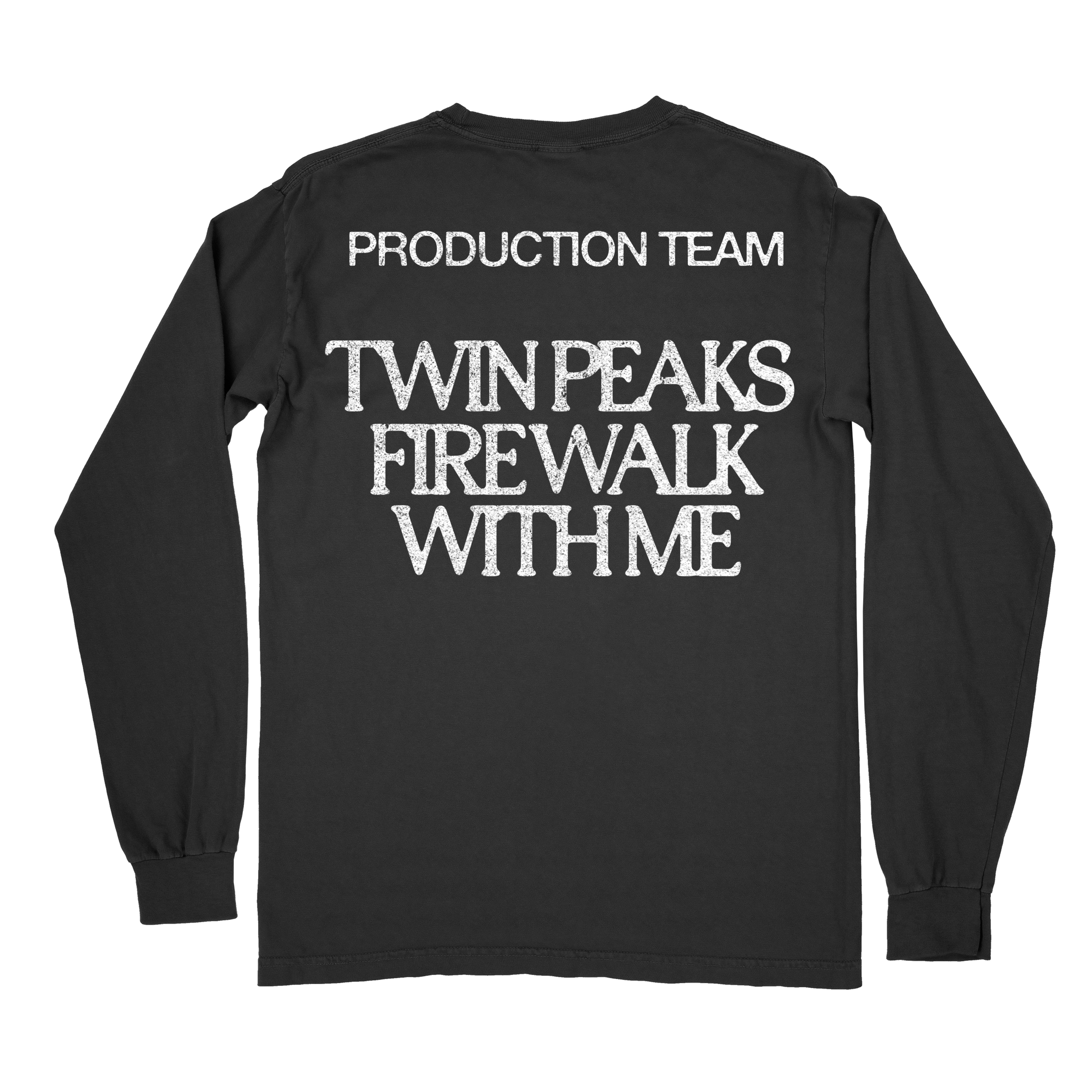 THE TWIN PEAKS PRODUCTION CREW LONG SLEEVE TEE