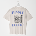 IVORY RIPPLE EFFECT TEE