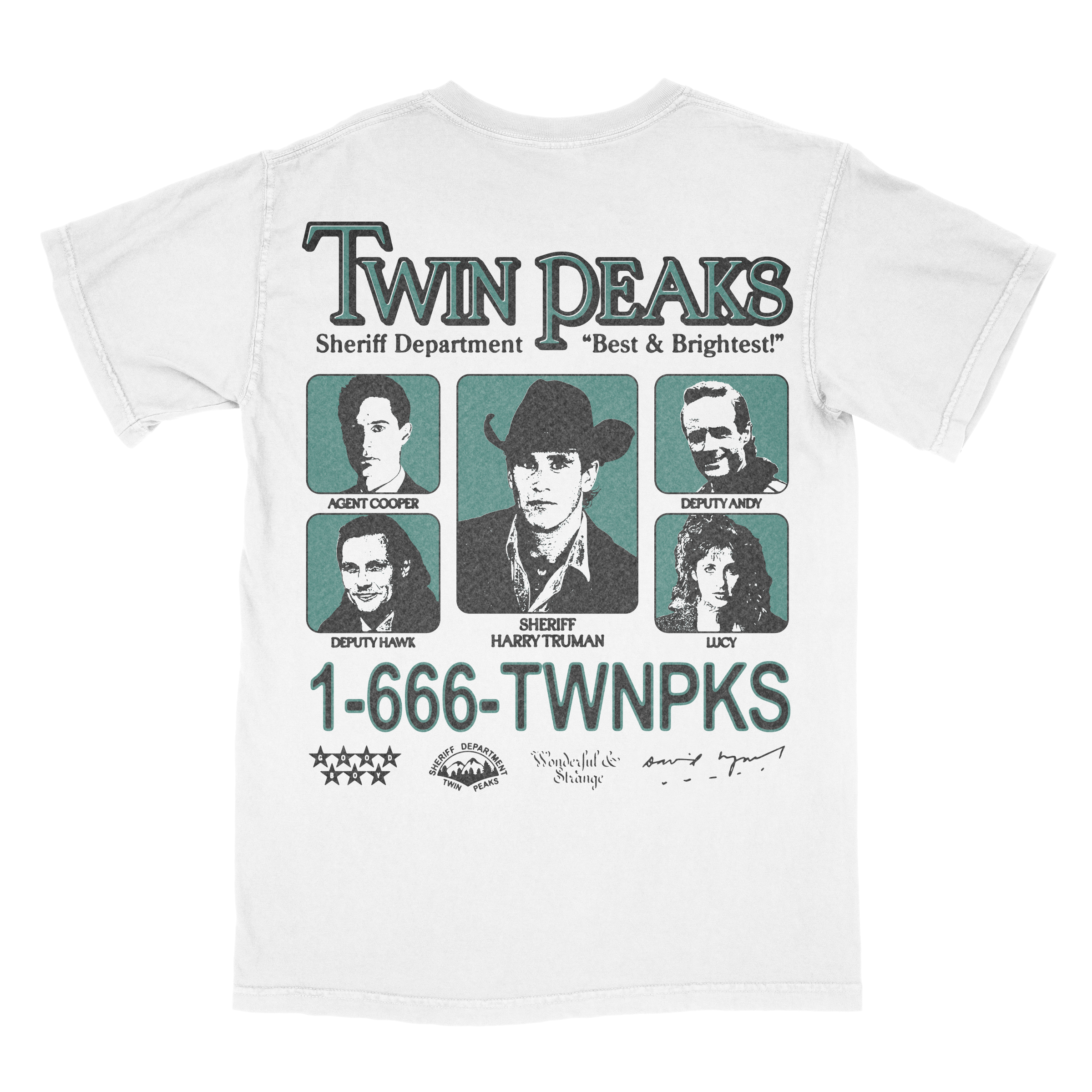 THE TWIN PEAKS SHERIFF DEPT TEE